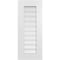 Ekena Millwork Vertical Surface Mount PVC Gable Vent: Functional, w/ 3-1/2"W x 1"P Standard Frame, 14"W x 34"H GVPVE14X3401SF - alternate 1